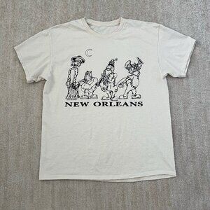 New Orleans Crewneck Graphic Short Sleeve Tee Shirt